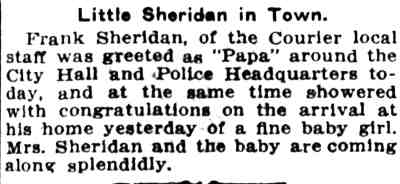 Camden Post-Telegram, January 18, 1910 — Frank Sheridan