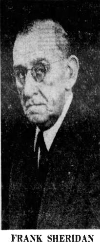 Frank Sheridan portrait, Camden Courier-Post, May 31, 1954