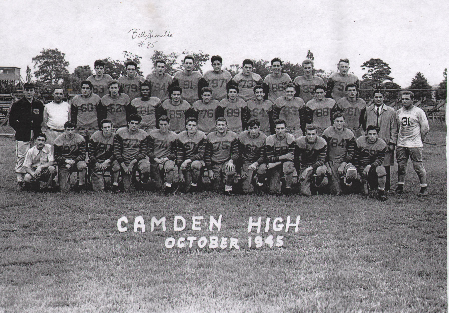 Camden High School football team, 1945