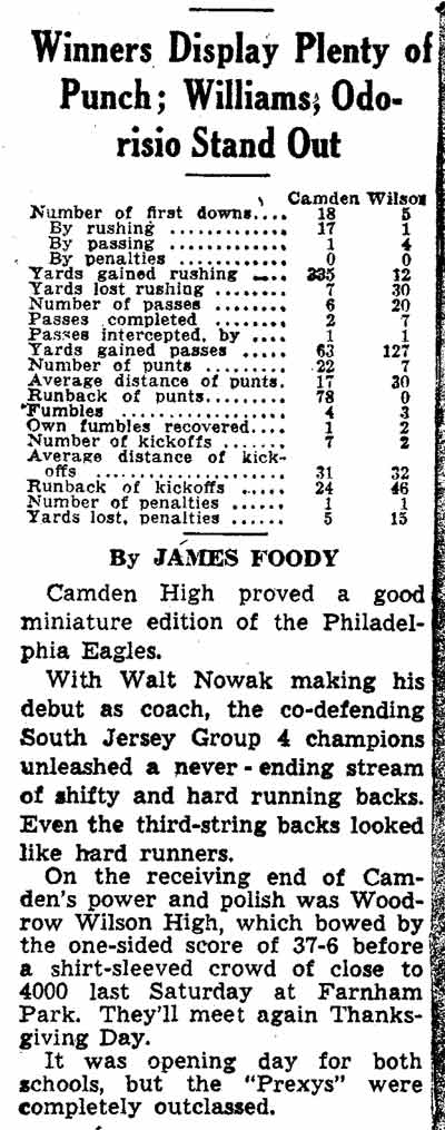1945 high school football article, part 1
