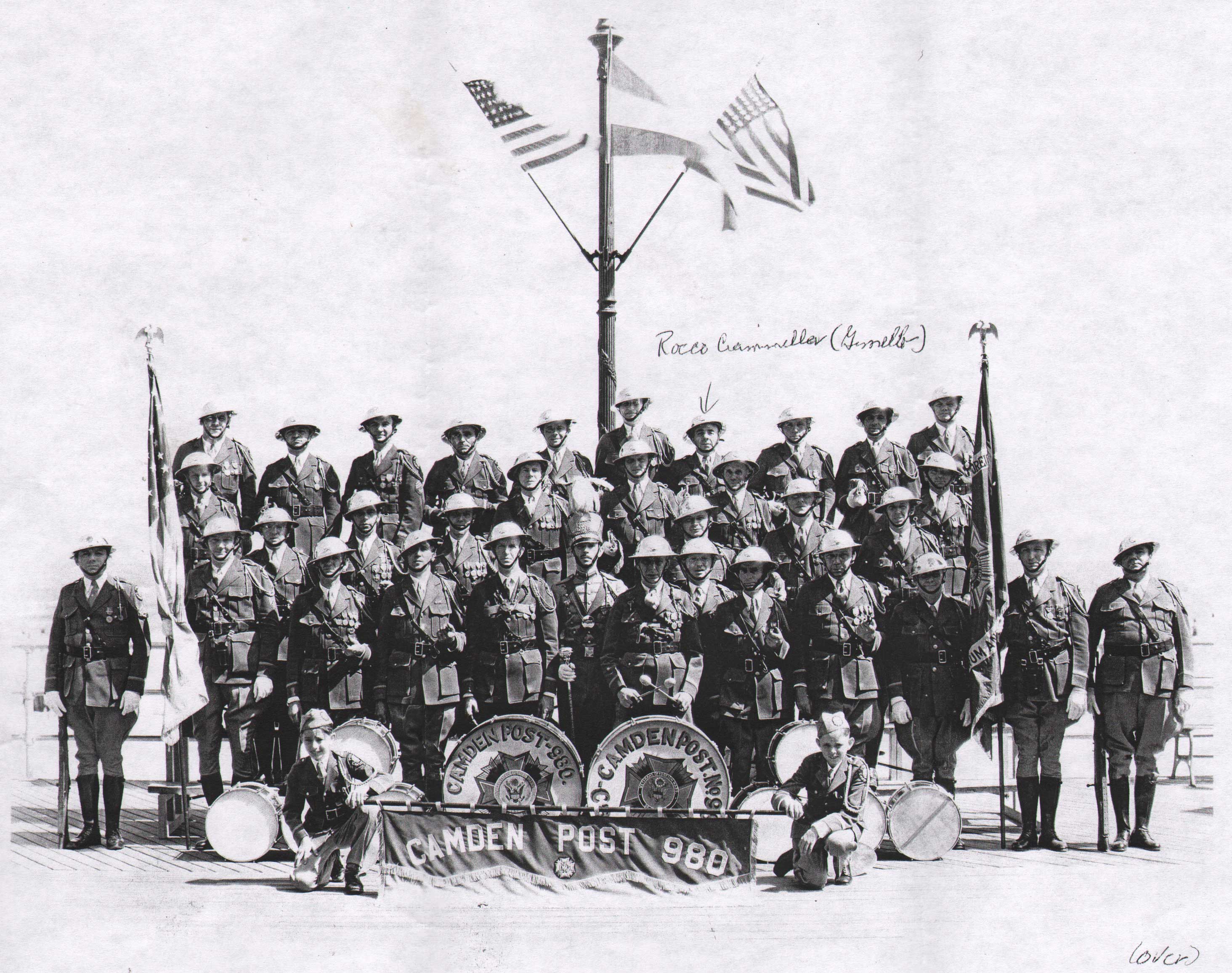 Camden Post 980 Veterans of Foreign Wars group photo, 1920s–1930s