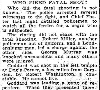Murder and Riot in Camden Primary — continued