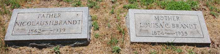 Harleigh Cemetery — Brandt family plot