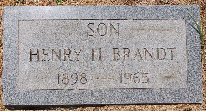 Harleigh Cemetery — Henry H. Brandt headstone