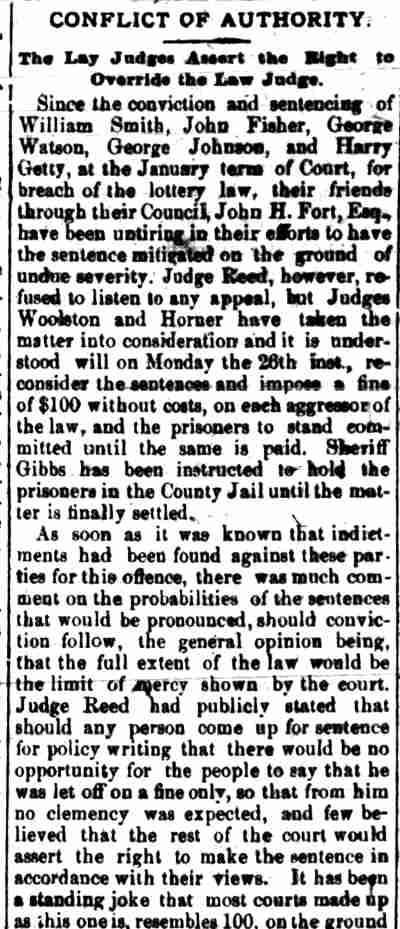 Camden Post, February 21, 1883 — Conflict of Authority (part 1)