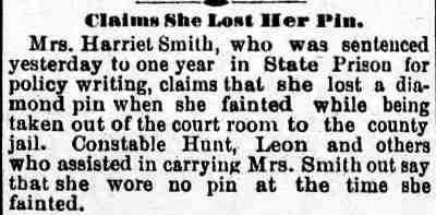 Camden Daily Telegram, May 25, 1895 — Harriet Smith sentencing; James Hunt, Jacob Leon