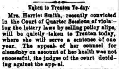 Camden Daily Courier, June 10, 1895 — Harriet Smith pardon coverage