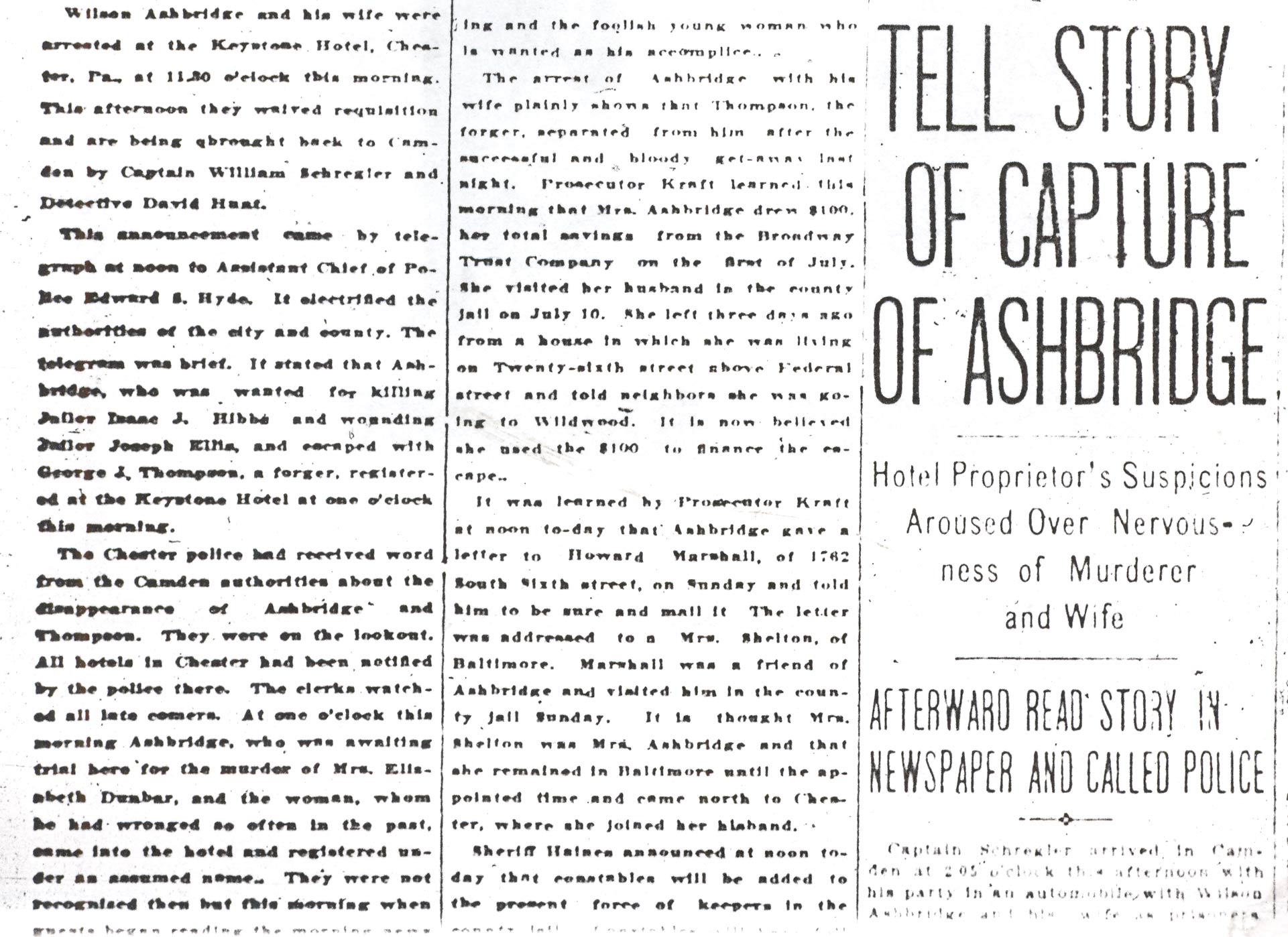 Camden Post-Telegram clipping, July 19, 1916 — article body text