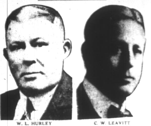 W. L. Hurley and C. W. Leavitt, portraits