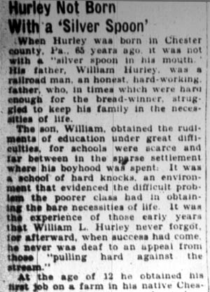 William L. Hurley obituary, Camden Courier-Post April 23, 1928 — page 3