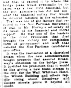William L. Hurley obituary, Camden Courier-Post April 23, 1928 — page 17