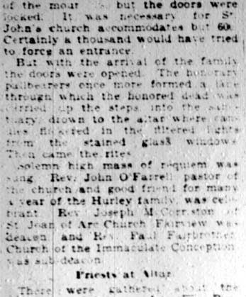 Throngs mourn W.L. Hurley, Camden Courier-Post April 26, 1928 — page 5