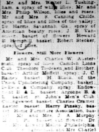 Throngs mourn W.L. Hurley, Camden Courier-Post April 26, 1928 — page 16