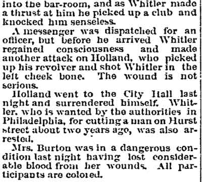 Philadelphia Inquirer, April 8, 1892 — Ida Burton