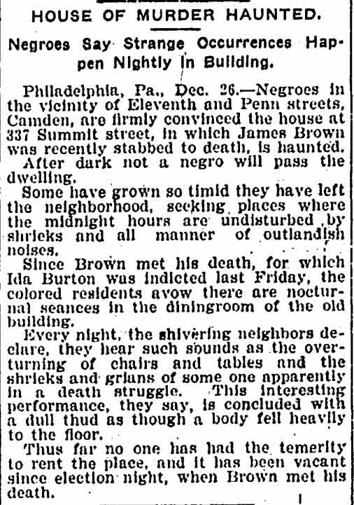 Illinois State Journal, December 27, 1904 — Ida Burton
