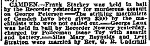 Philadelphia Inquirer, June 12, 1901 — Camden News Notes