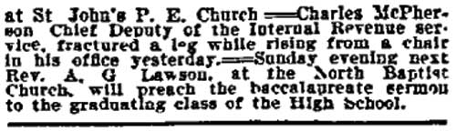 Philadelphia Inquirer, June 12, 1901 — Camden News Notes (continued)