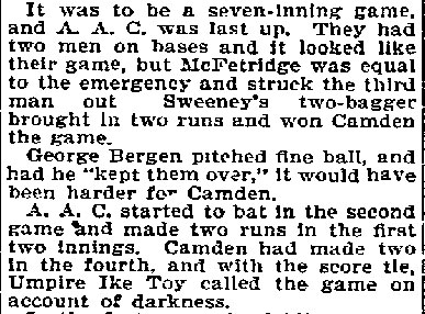 Philadelphia Inquirer, September 27, 1896 — Two Hot Ball Games (continued)