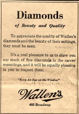 Diamonds of Beauty and Quality - Camden Courier-Post, September 12, 1929