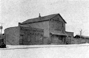 Antrim Hardware Co., 15th & Federal Street, East Camden, 1889. Richard F. Smith & Son Lumber Yard also visible.