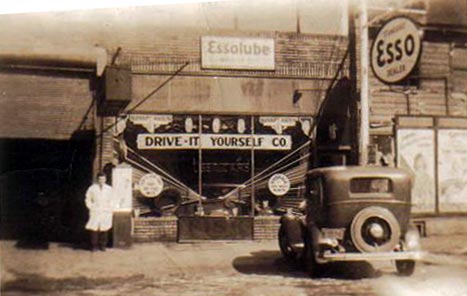 325 Arch Street, Charlie Aceto's Drive It Yourself Truck Rental and ESSO Gas Station, 1920s-1930s