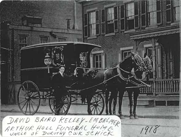 Arthur H. Holl funeral home at Broadway and Berkeley Street, Camden, circa 1918
