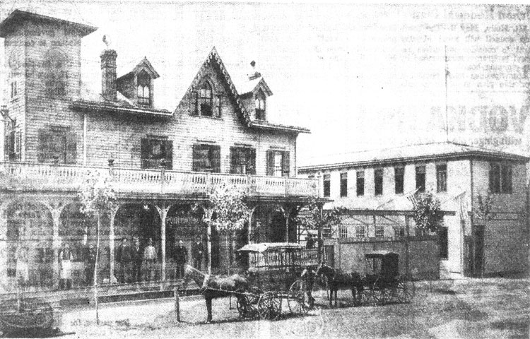 Liberty Park Mansion at Haddon and Atlantic avenues, photograph taken about 1888