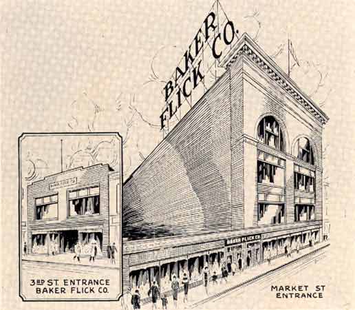 The Baker-Flick Company store at 3rd and Market Streets, Camden