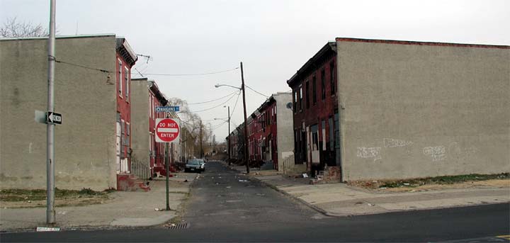 Baring Street looking north from Kaighn Avenue, March 14, 2004