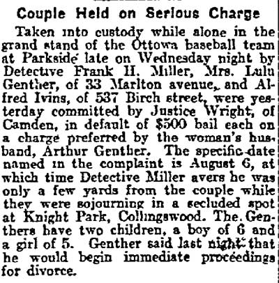 Couple Held on Serious Charge, Philadelphia Inquirer, August 15, 1913