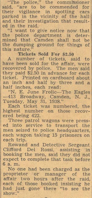 Eagles Hall raid June 1938 image 4