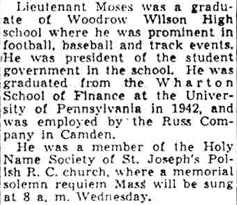 Camden City Flier Now Listed Killed — Camden Courier-Post, July 16, 1945, part 3