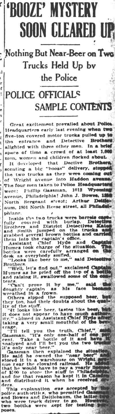 Camden Post-Telegram, July 26, 1921 — pages 1 and 2