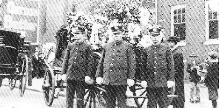 Fire Chief Worthington funeral procession, photo 1