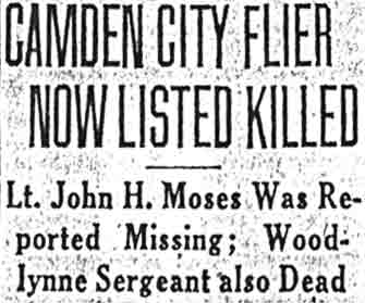 Camden City Flier Now Listed Killed — Camden Courier-Post, July 16, 1945, part 1