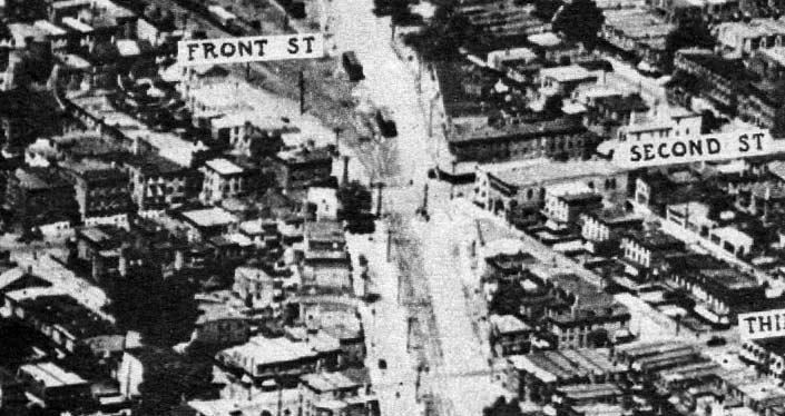 Aerial view of North Camden, 1926 — Harry McConnell lived at 125 Main Street