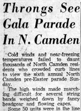 Camden Courier-Post, March 23, 1959 — North Camden Easter parade