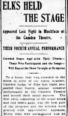 Philadelphia Inquirer, May 20, 1902 — Elks Held the Stage (column 1)