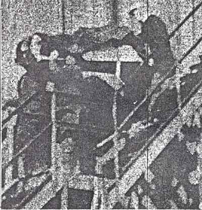 Bodies being removed from tank, South Camden gas explosion, March 9, 1932