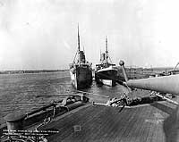 Prinz Eitel Friedrich and Kronprinz Wilhelm at Philadelphia Navy Yard, 26 March 1917