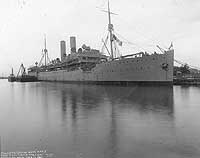 USS DeKalb moored at Philadelphia Navy Yard, 11 June 1917