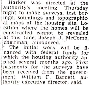 Harker Appointed To Conduct Survey For Housing Unit (continued) — Camden Courier-Post, February 2, 1950