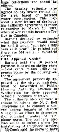 City Will Get $7000 More On Housing (continued) — Camden Courier-Post, March 17, 1950