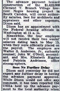 Housing Authority of the City of Camden, June 1939