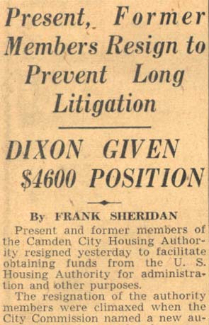 Housing Unit Reorganizes — article continuation (column 1)