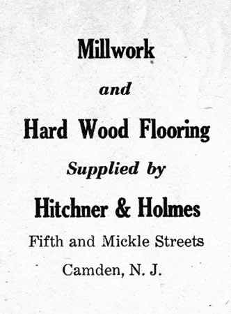 Hitchner & Holmes advertisement, Camden Courier-Post, July 5, 1926