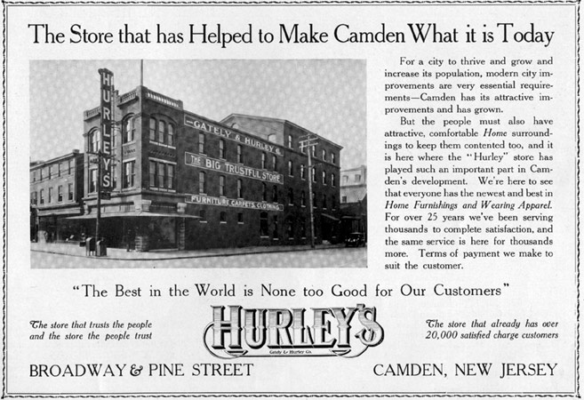 Hurley's department store interior, 1915