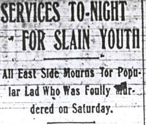 Camden Post-Telegram October 15, 1912, funeral notice tile 1