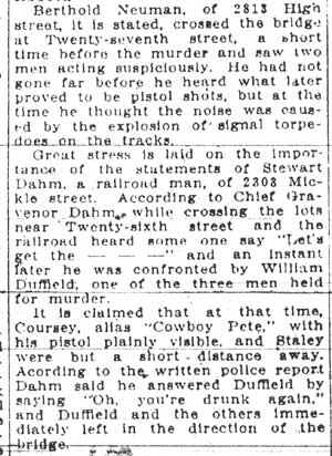 Camden Post-Telegram October 16, 1912, article tile 2