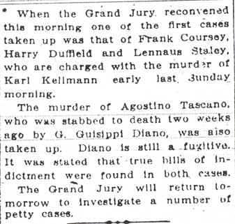 Camden Post-Telegram October 17, 1912, article tile 2